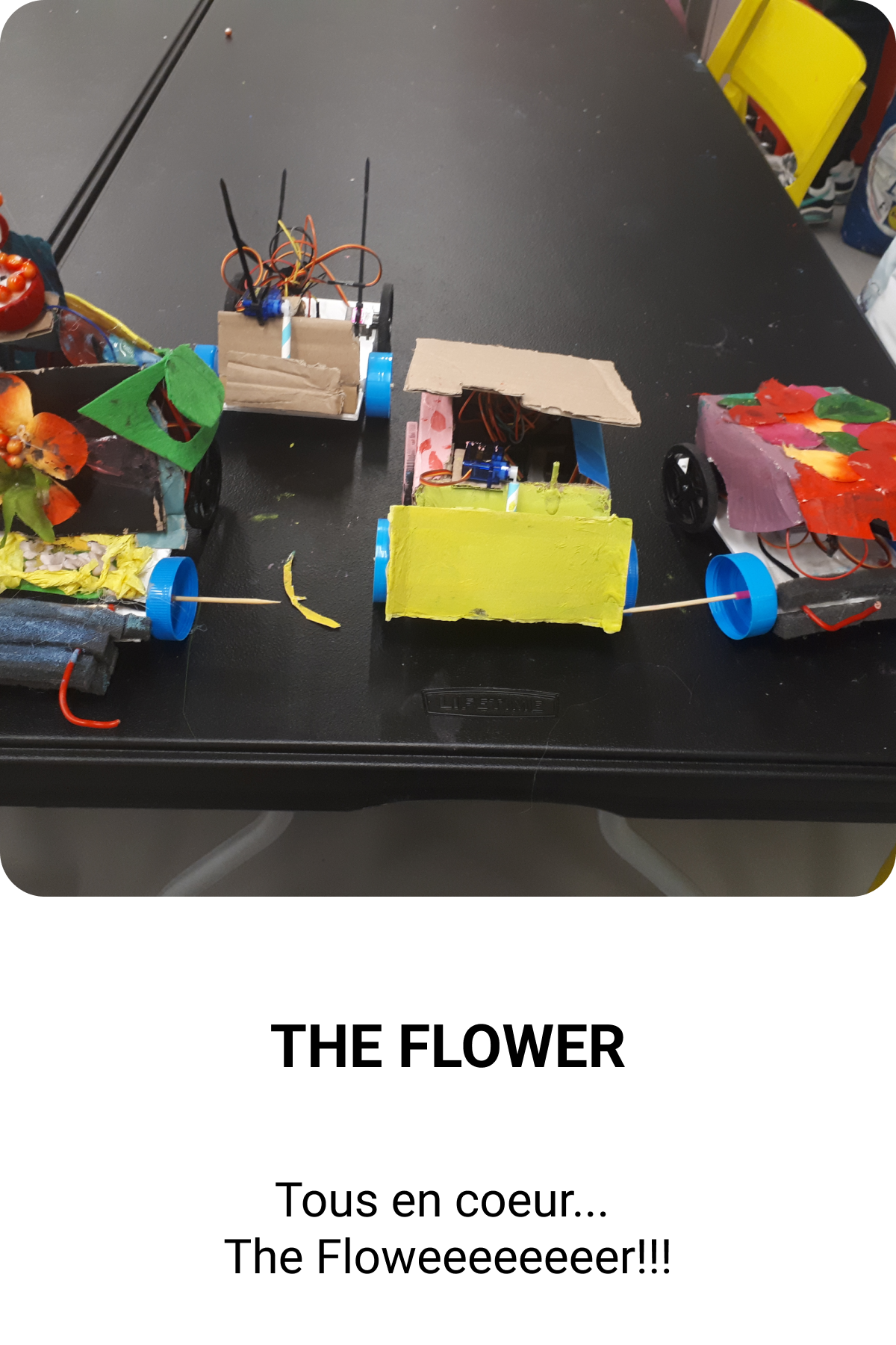 The flower de robots sportifs